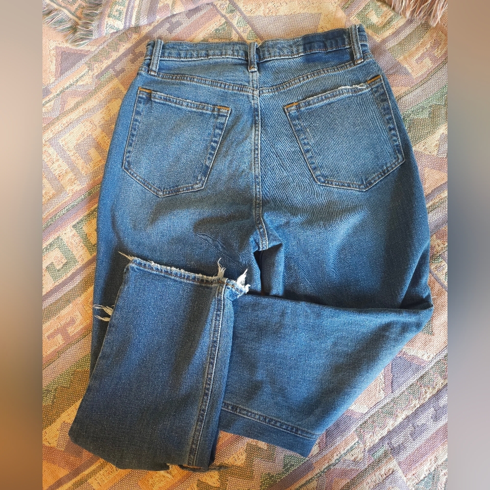 Abercrombie and Fitch The Ankle Straight Ultra High Rise Jeans Size 30 Regular - Picture 4 of 6